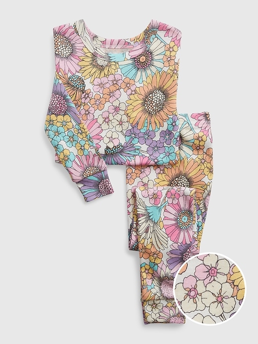 Image number 1 showing, babyGap 100% Organic Cotton Floral PJ Set