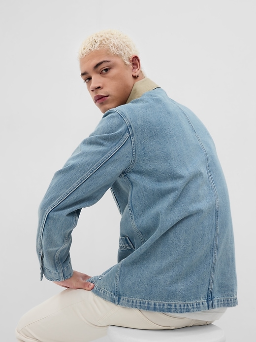 Image number 2 showing, Denim Chore Jacket with Washwell