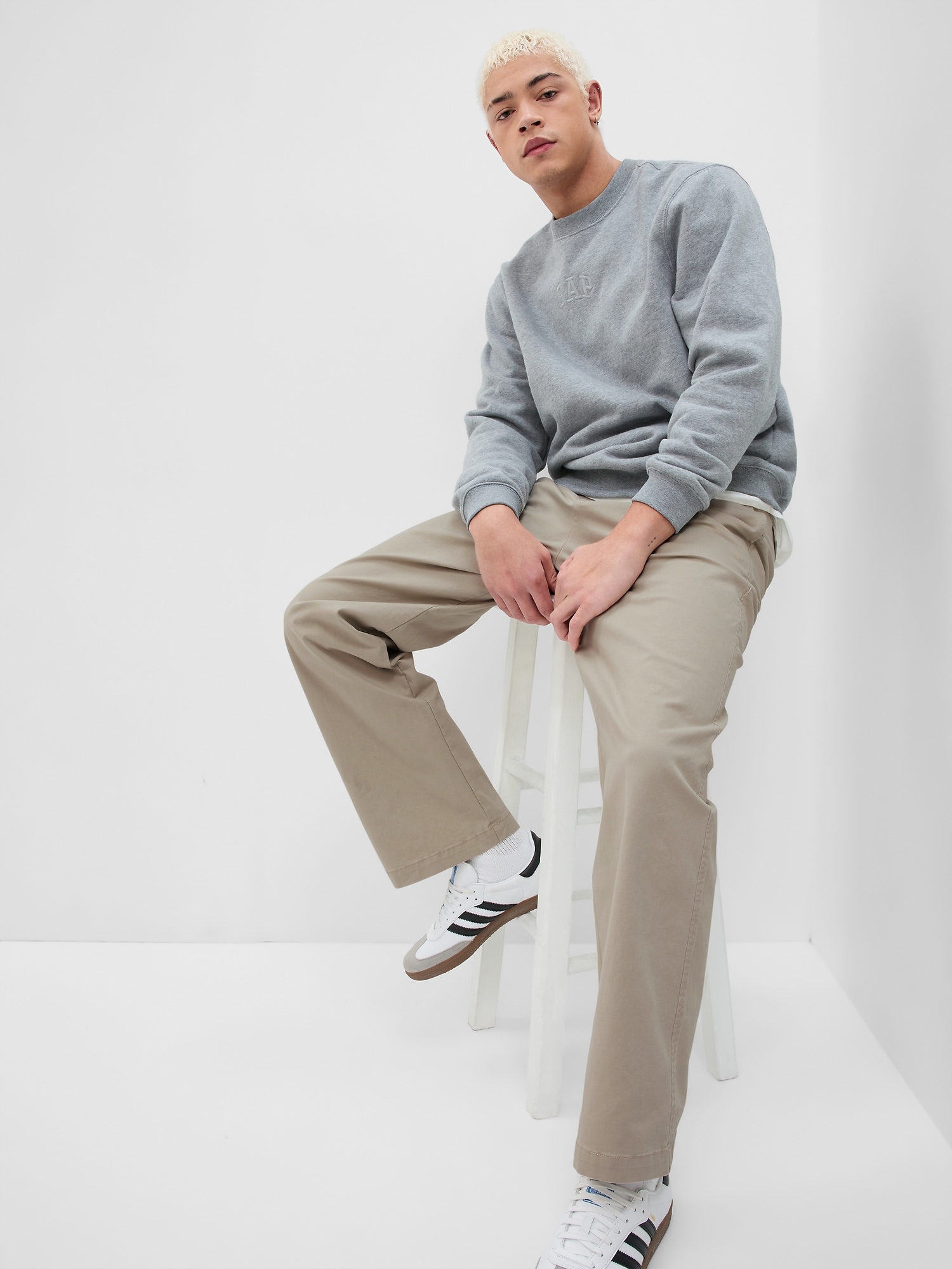 Teen Loose Fit Khakis with Washwell