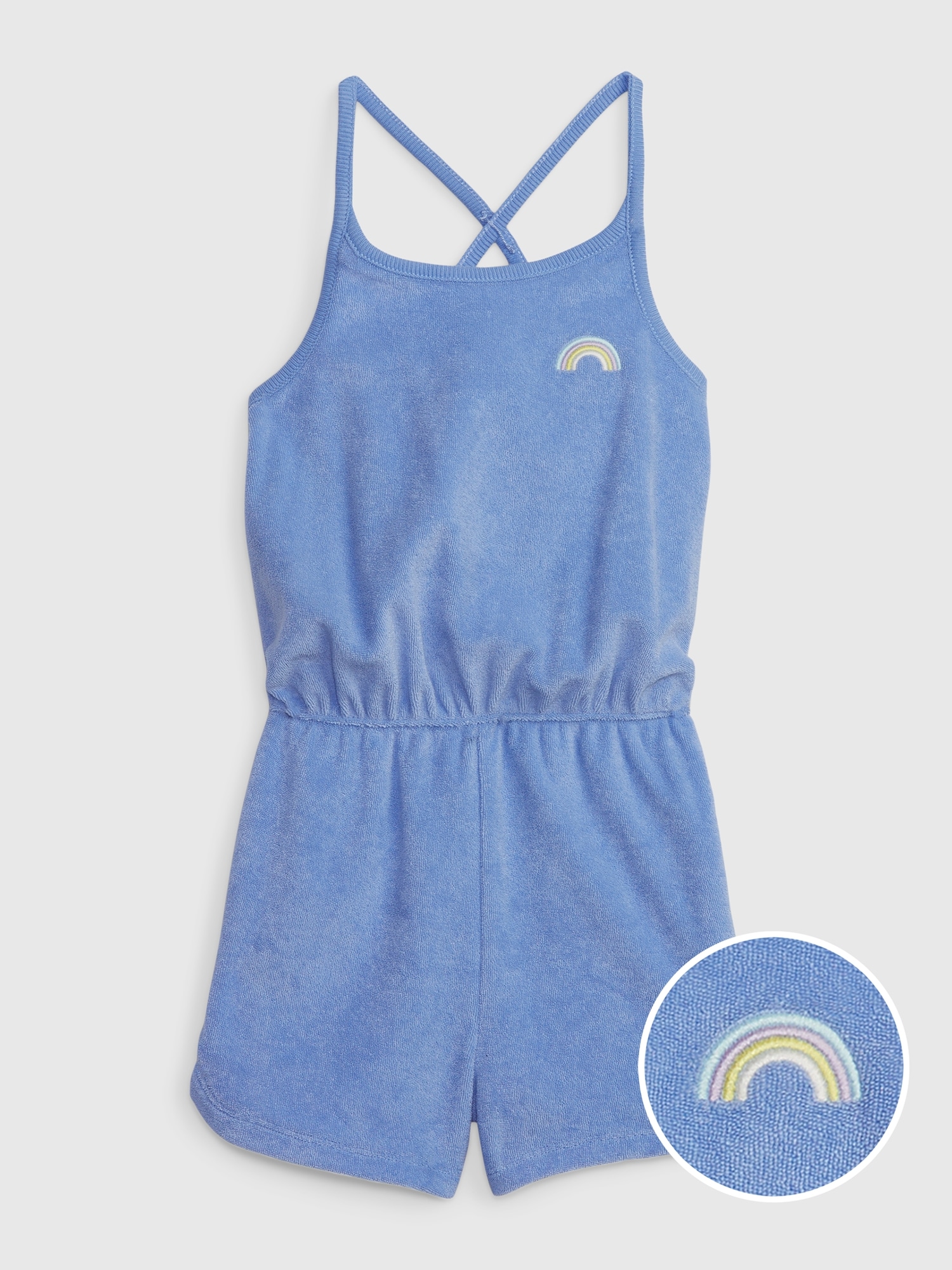 Gap Toddler Towel Terry Romper blue. 1