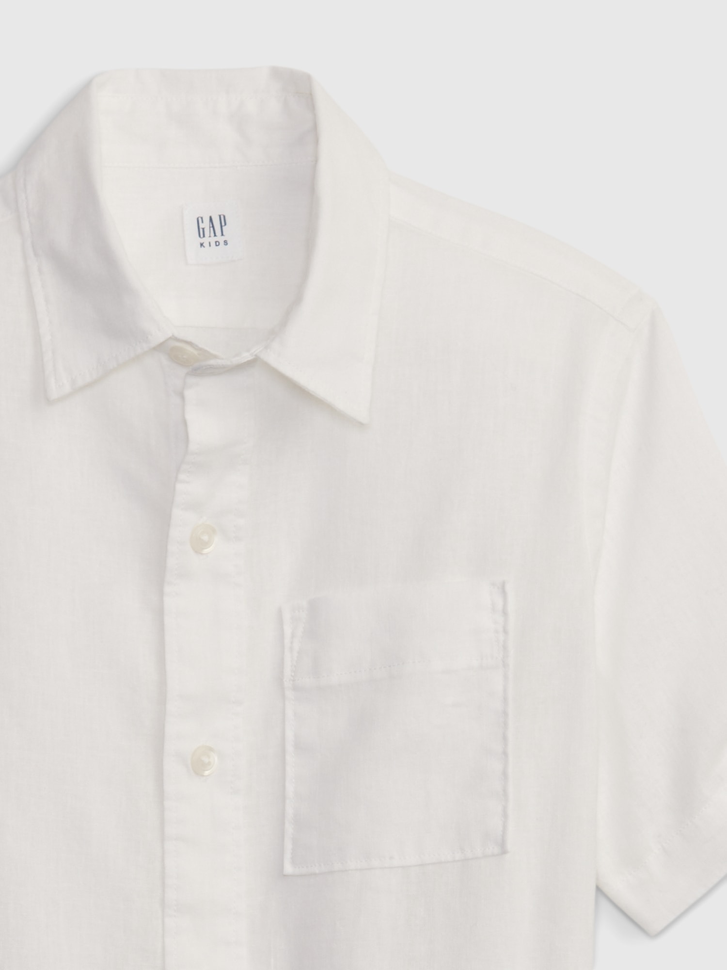 Kids LinenCotton Oxford Shirt Gap