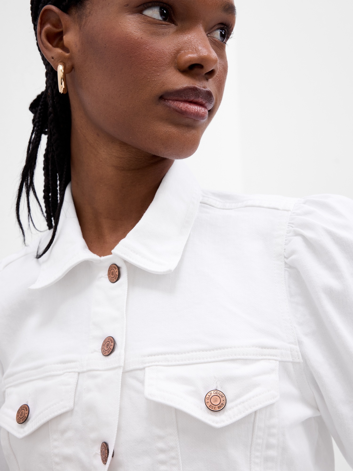 White denim jacket new look hotsell