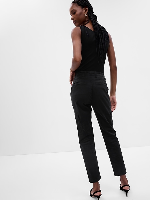 2 of 8 showing, with the color black of product Downtown Cargo Khakis with Washwell
