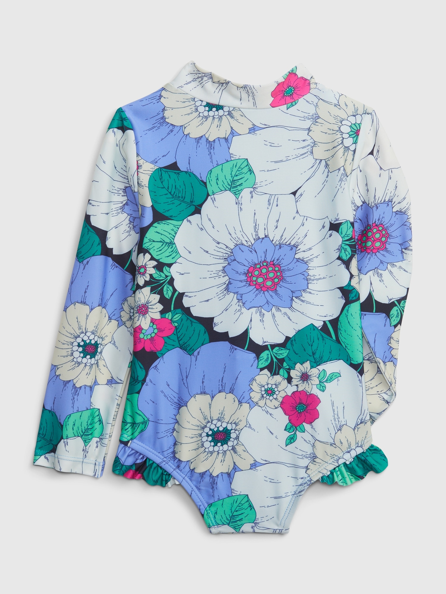 Toddler Recycled Floral Rash Guard Swim OnePiece Gap