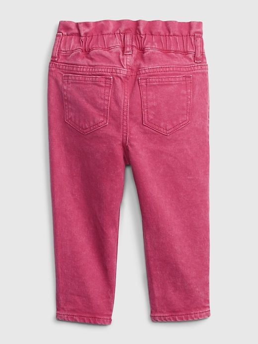 2 of 8 showing, with the color STANDOUT PINK of product Toddler Just Like Mom Jeans with Washwell