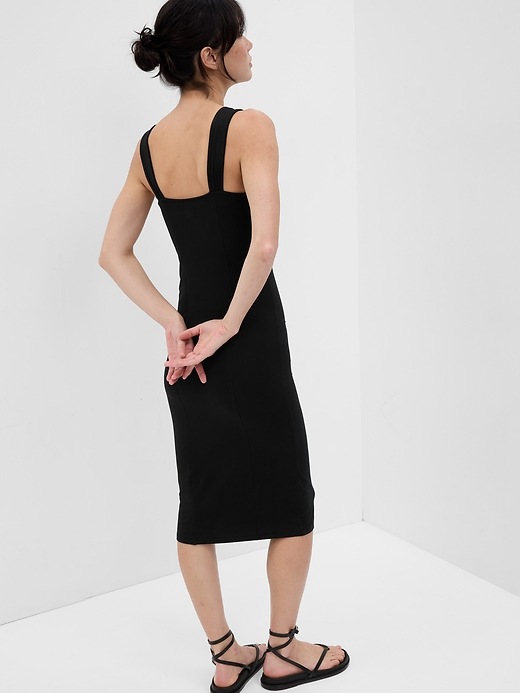 gap bodycon dress Gap Brown Ribbed Knit Bodycon Dress main image 1