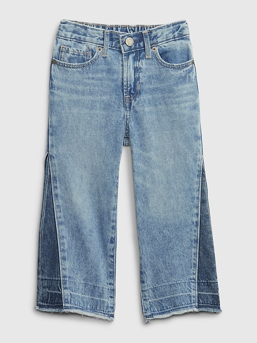 1 of 8 showing, with the color wind blue of product Toddler Stride Denim Jeans with Washwell