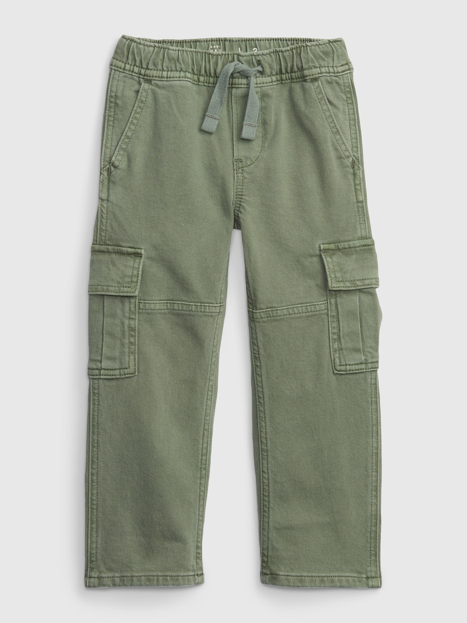 Gap Toddler Original Fit Cargo Jeans with Washwell green