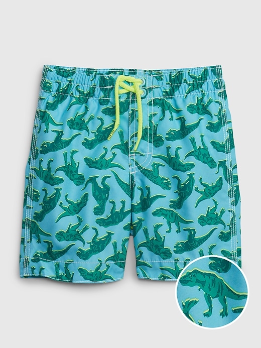 Image number 5 showing, Toddler 100% Recycled Graphic Swim Trunks