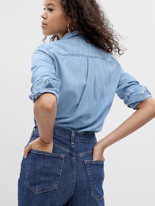 Image number 2 showing, Organic Cotton Denim Perfect Shirt