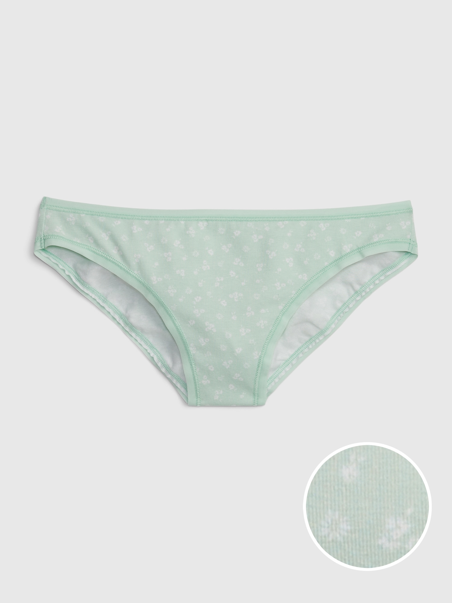 Gap Organic Stretch Cotton Bikini green. 1