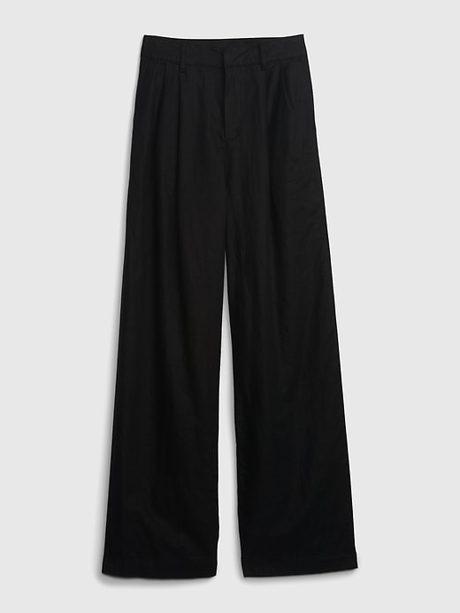 LinenCotton Pleated Pants Gap