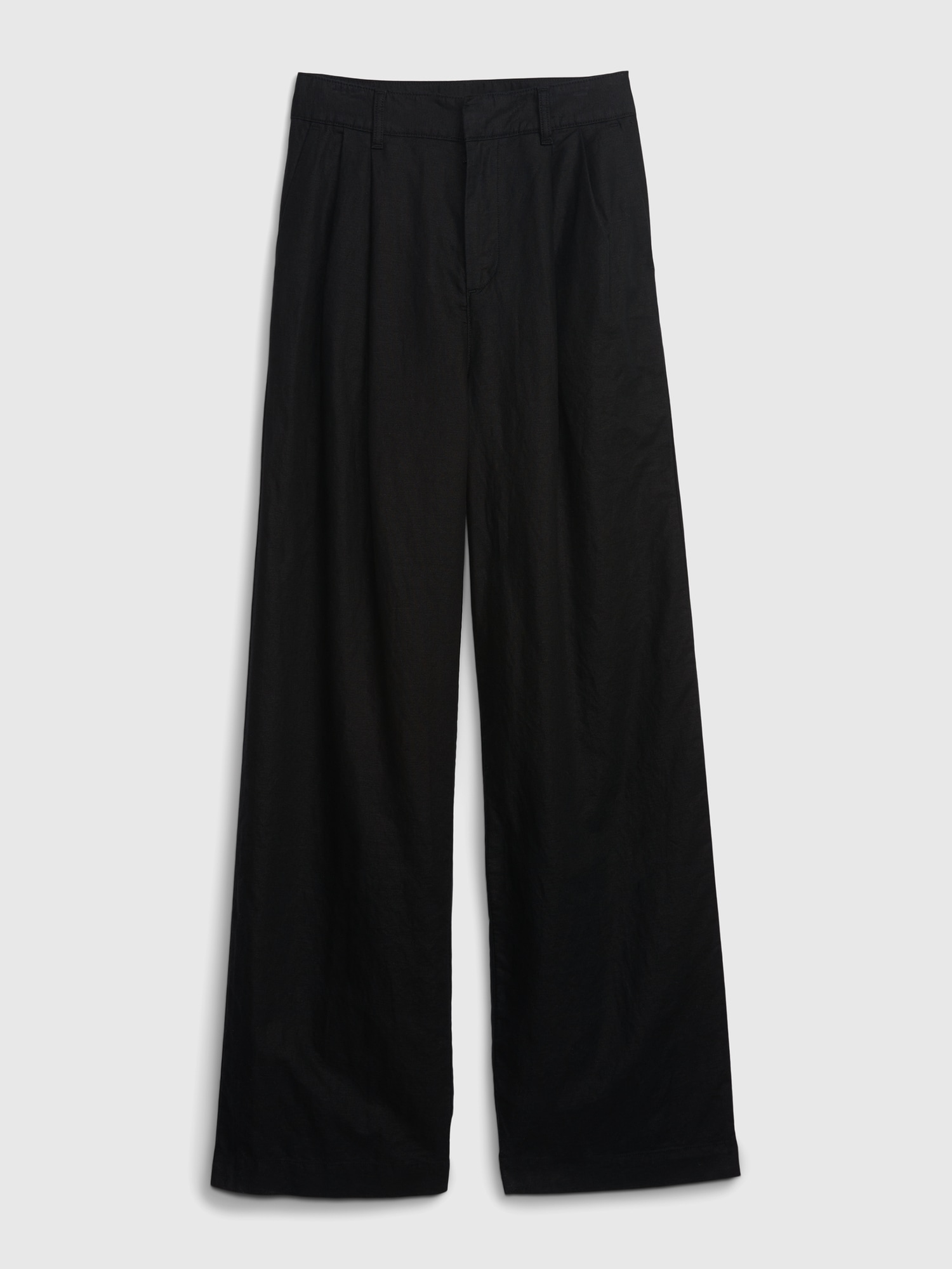 Linen-Cotton Pleated Pants | Gap