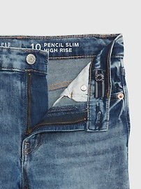 View large product image 3 of 3. Kids High Rise Vintage Slim Jeans