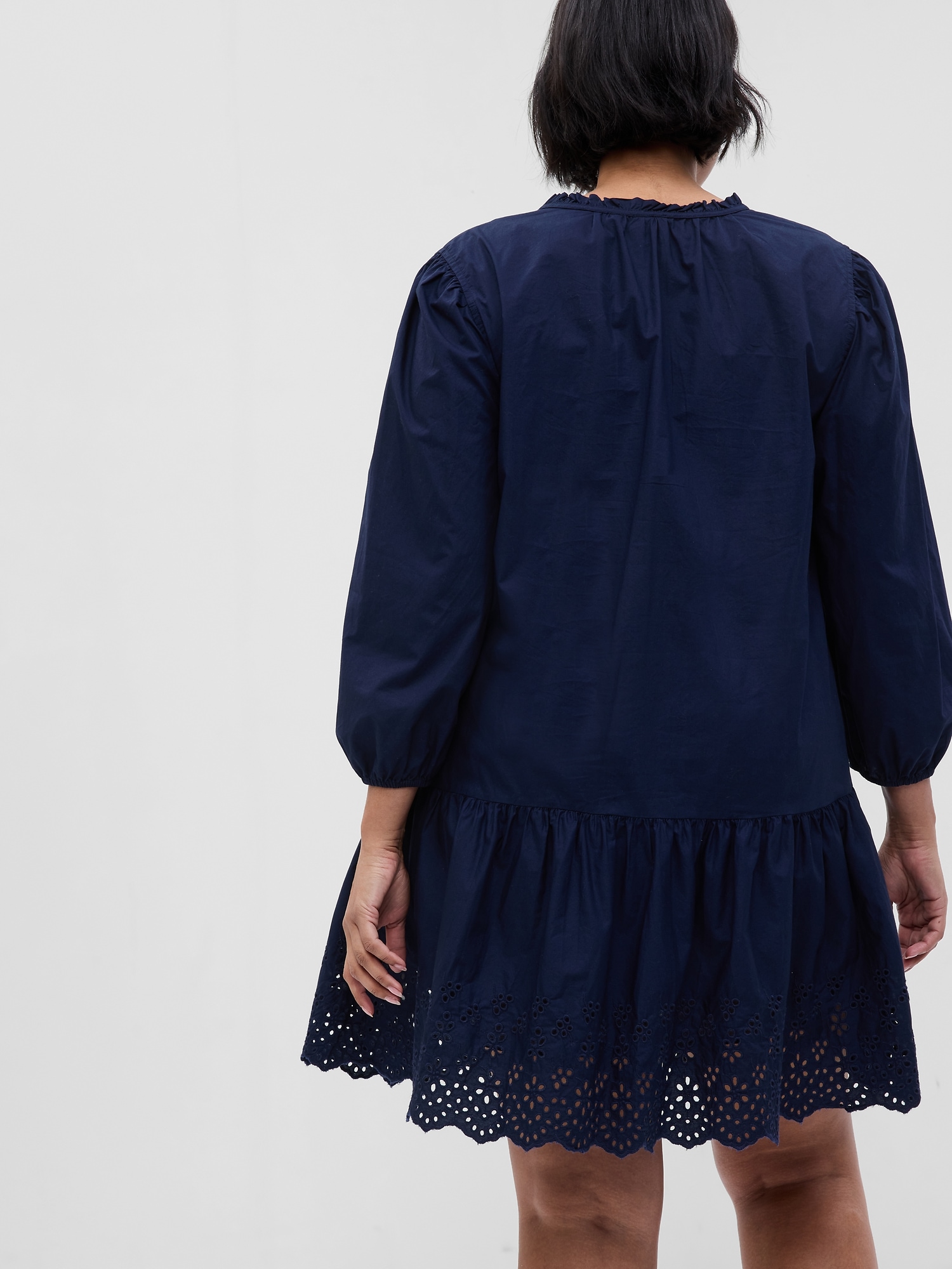Eyelet Mini Dress Gap