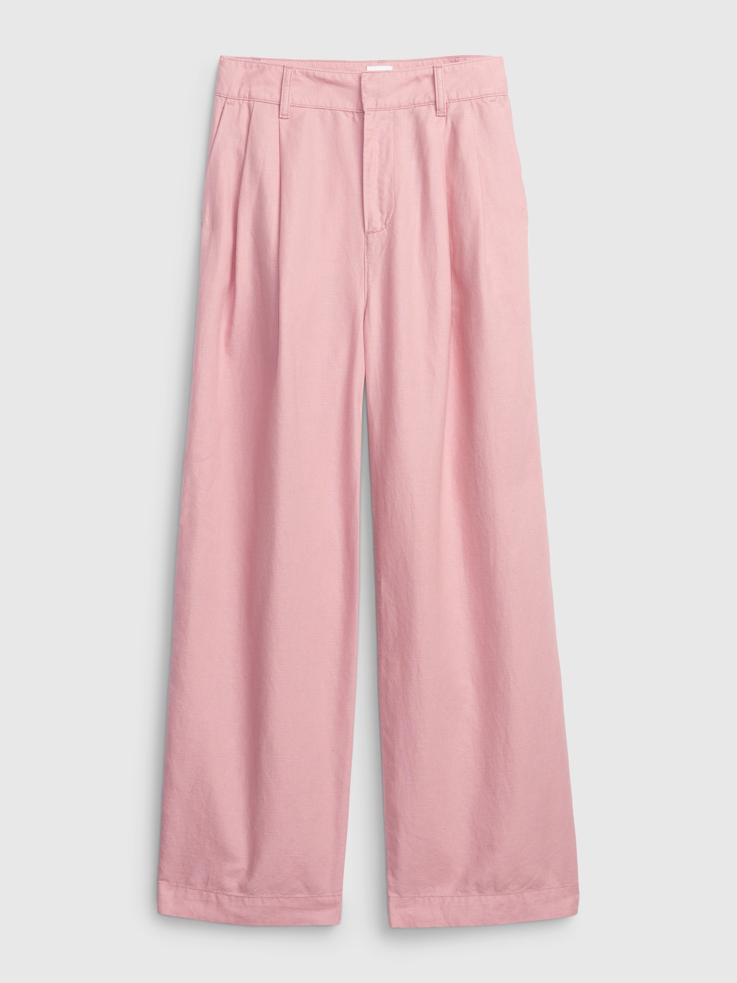 Linen Cotton Pleated Pants Gap
