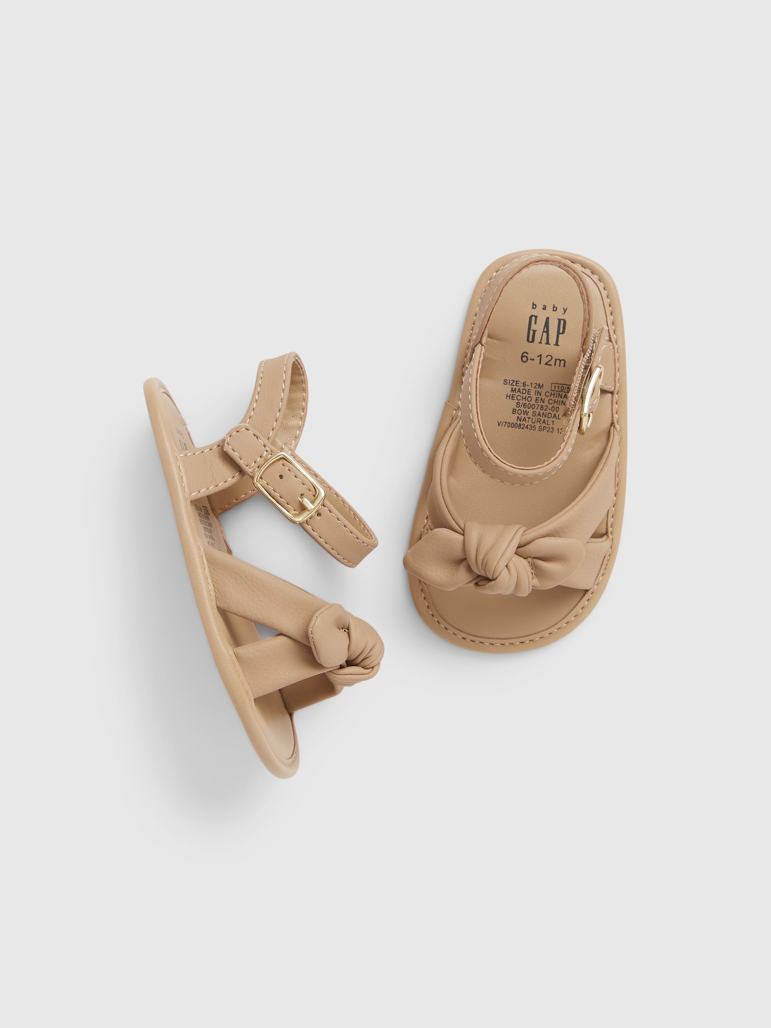 Gap Baby Bow Sandals In Natural