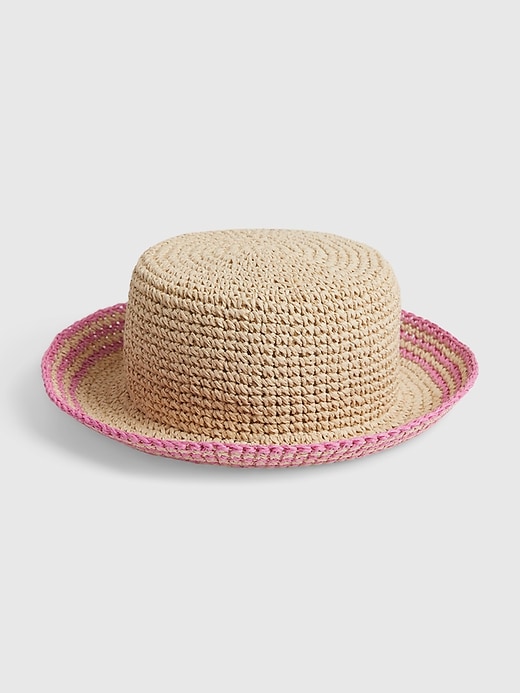 1 of 8 showing, with the color multi of product Toddler Straw Hat