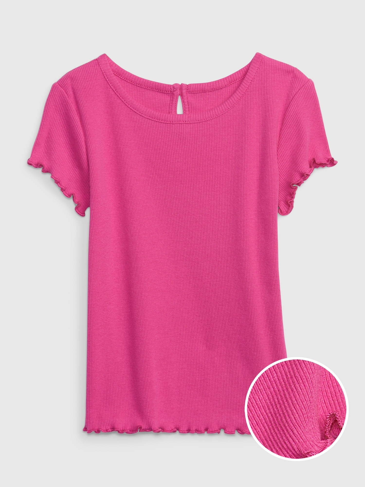 Gap Toddler Rib T-Shirt pink. 1