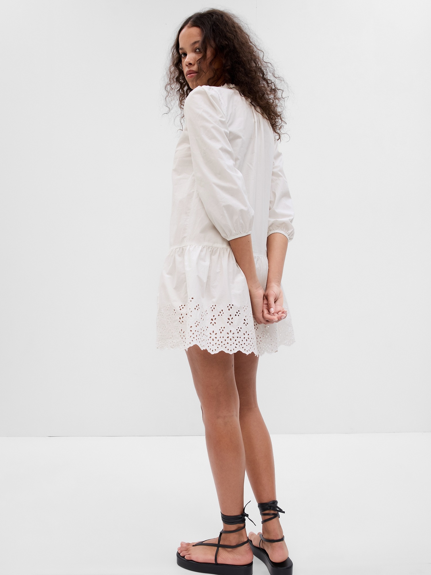 Eyelet Mini Dress | Gap
