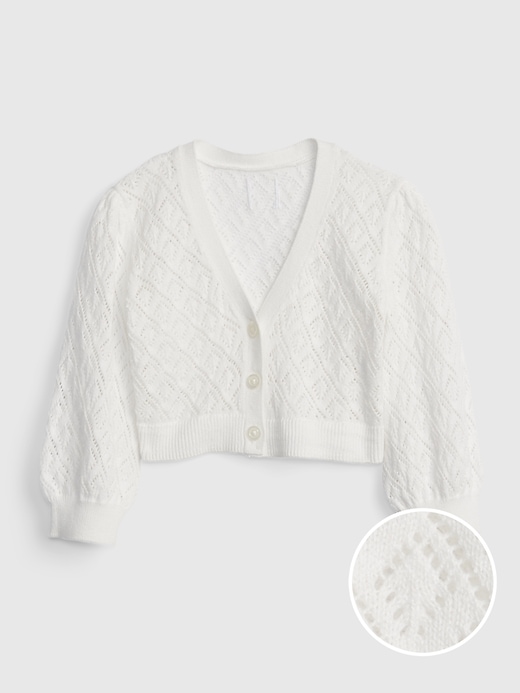 Image number 1 showing, Baby Pointelle Cardigan