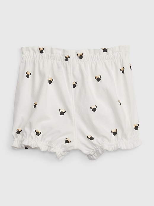 2 of 8 showing, with the color new off white of product babyGap &#124 Disney 100% Organic Cotton Mix and Match Pull-On Shorts