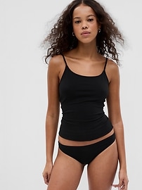 Organic Stretch Cotton No-Show Thong