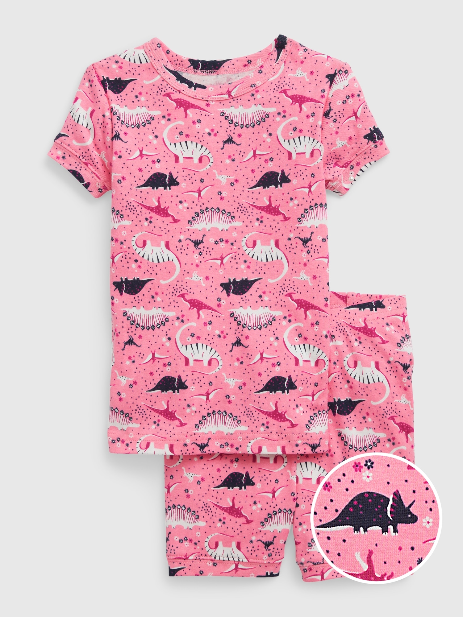 BabyGap Organic Cotton Dino PJ Shorts Set Gap babygap-organic-cotton-dino-pj-shorts-set-gap