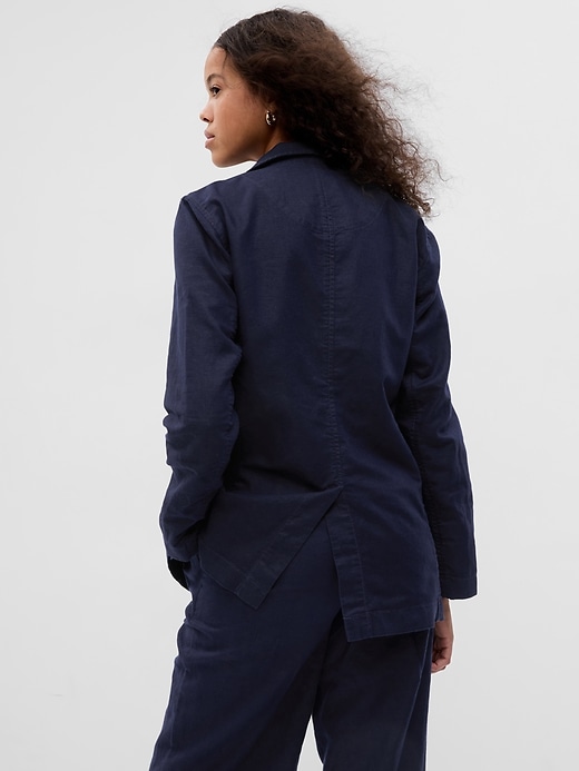 Image number 2 showing, Linen-Cotton Blazer