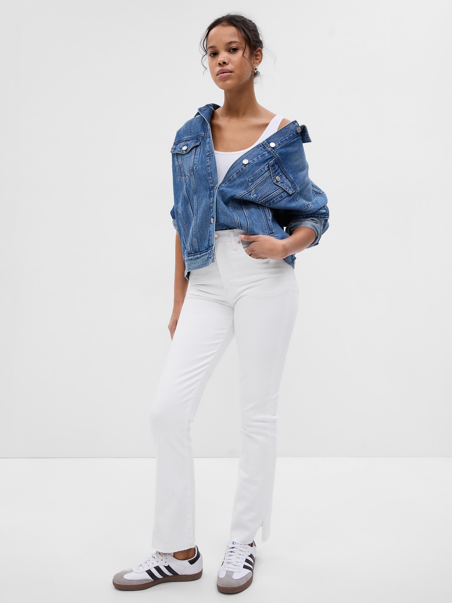 High Rise Kick Fit Jeans with Washwell | Gap