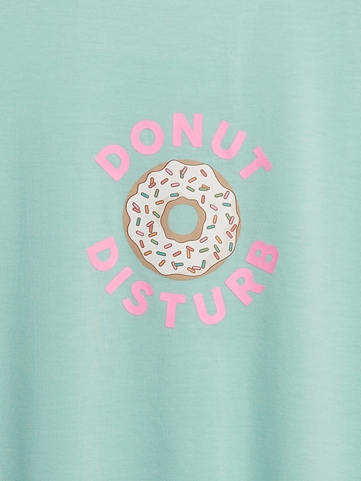 Image number 3 showing, Kids 100% Recycled Donut PJ Dress