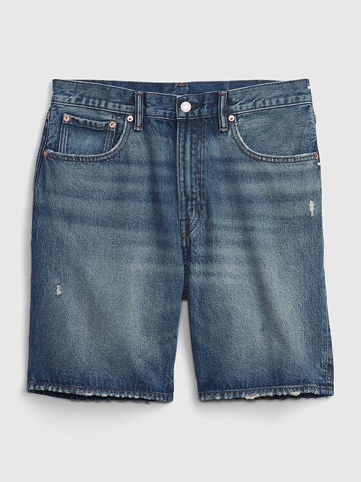 Image number 4 showing, '90s Loose Denim Shorts