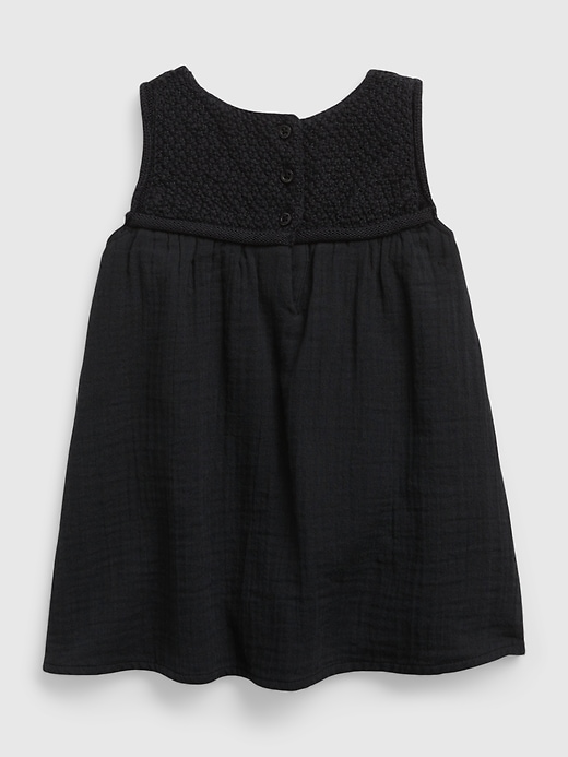 2 of 8 showing, with the color black of product Baby Crochet Dress Set