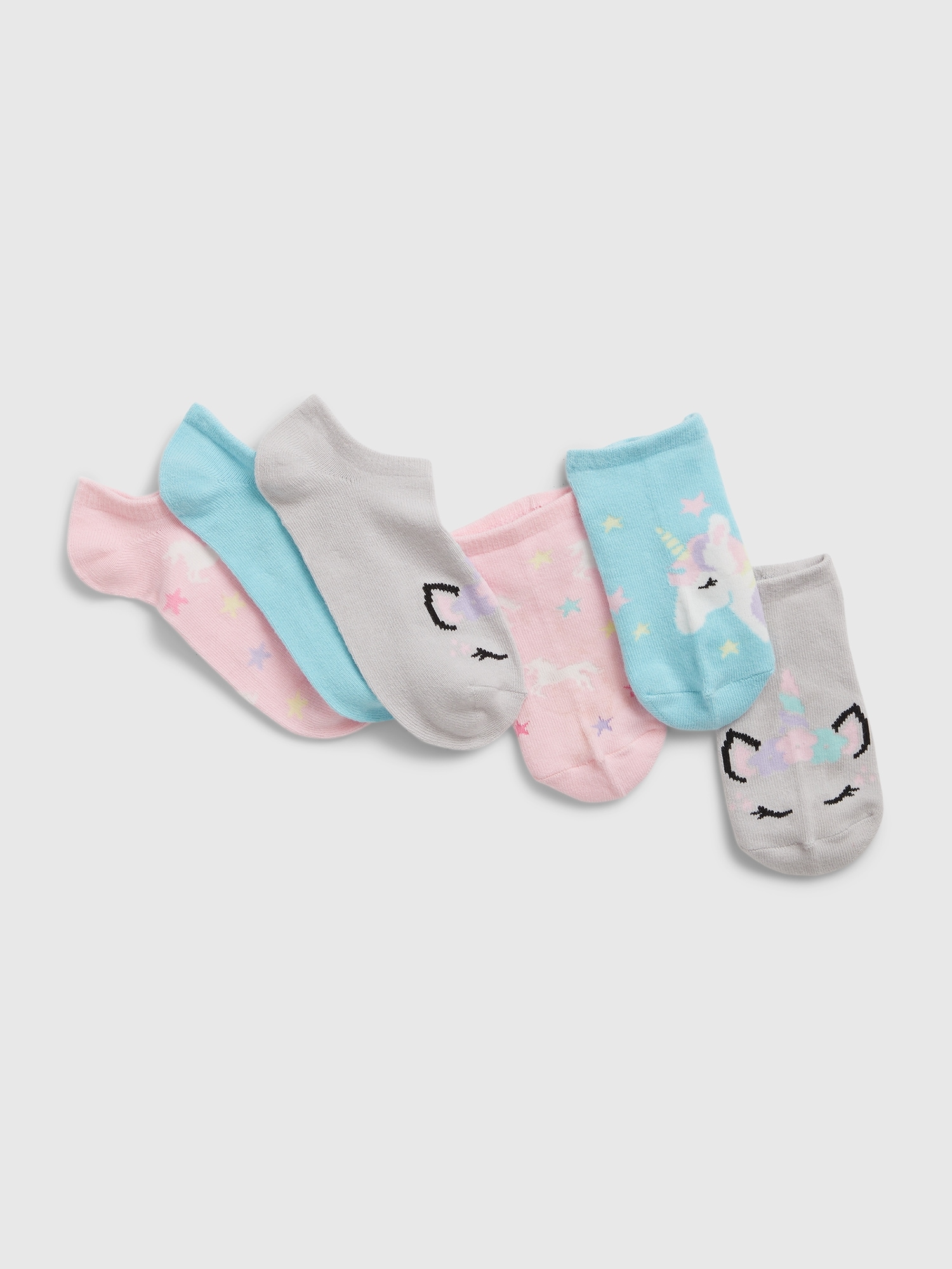 Kids NoShow Socks (3Pack) Gap