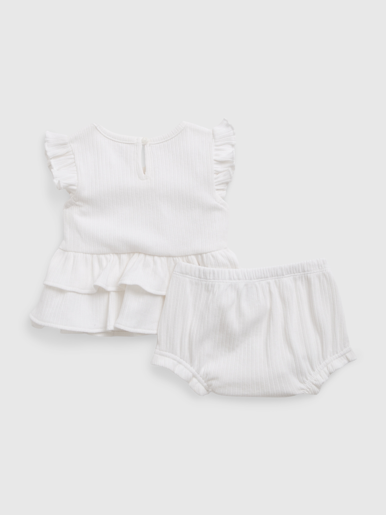 Baby Ruffled Rib Outfit Set Gap