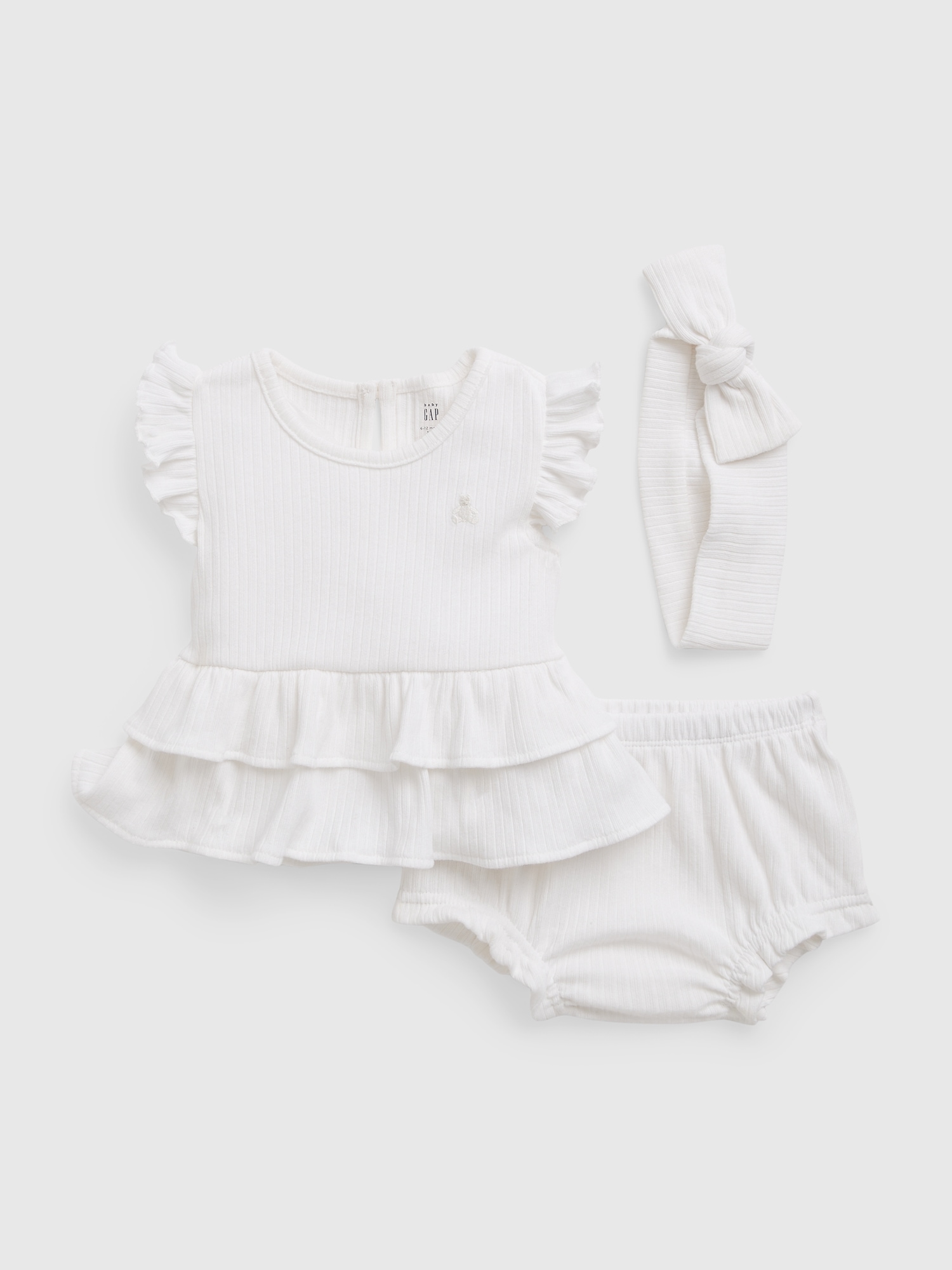 Baby Ruffled Rib Outfit Set | Gap