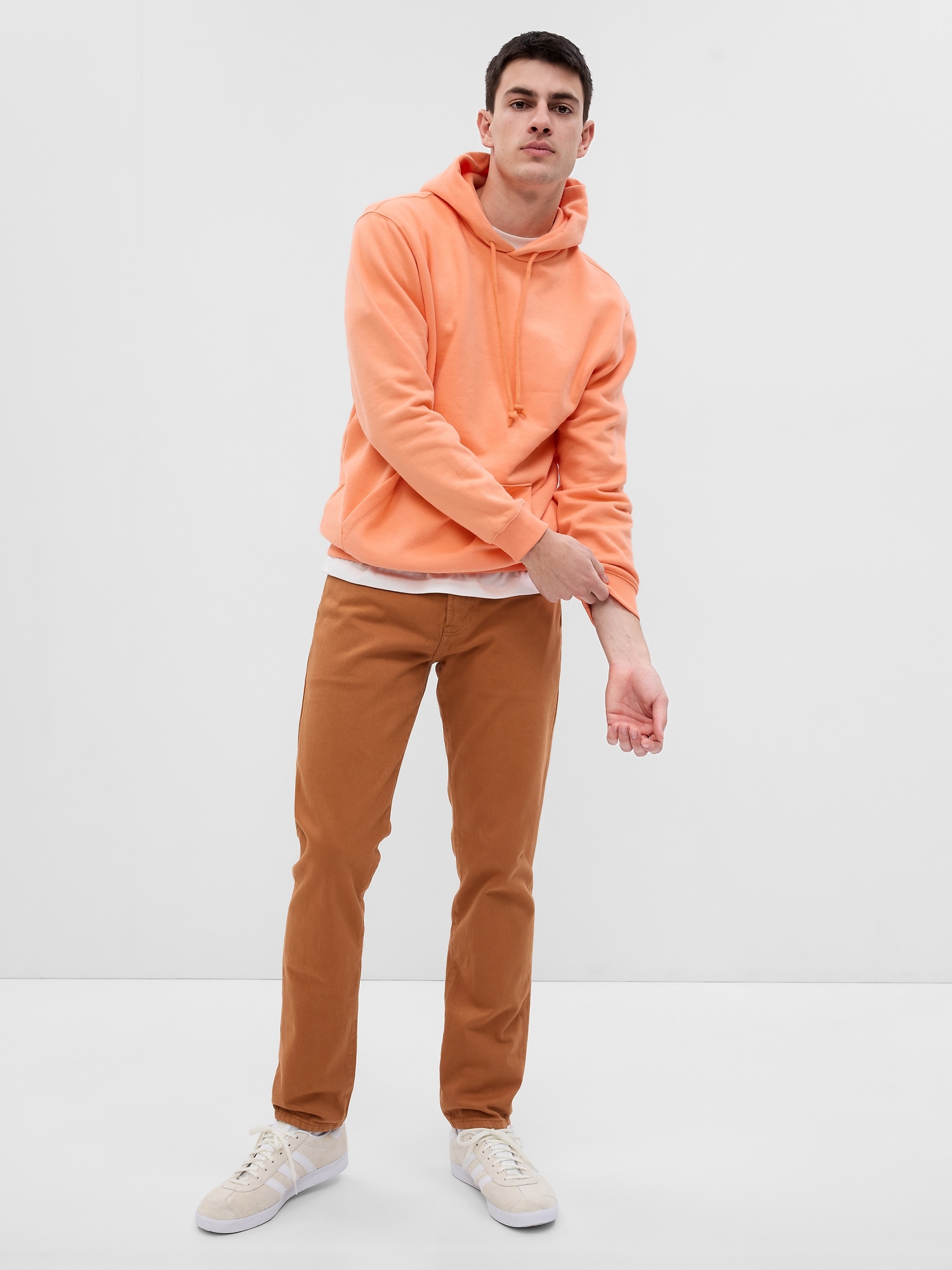 Gap Slim Jeans In Flex With Washwell In Winter Ochre