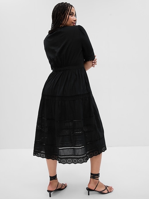 Lace Button-Up Midi Dress | Gap