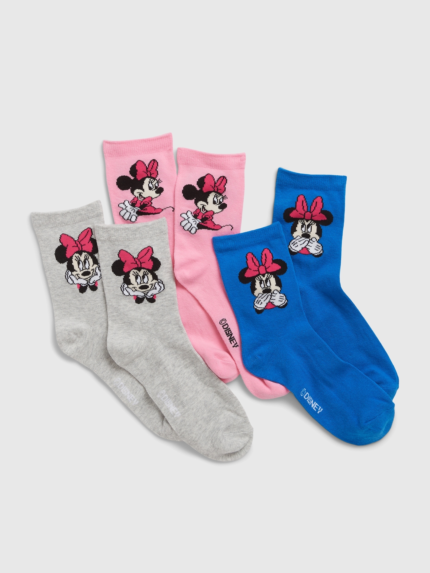 Gap Kids &#124 Disney Minnie Mouse Crew Socks (3-Pack) multi. 1