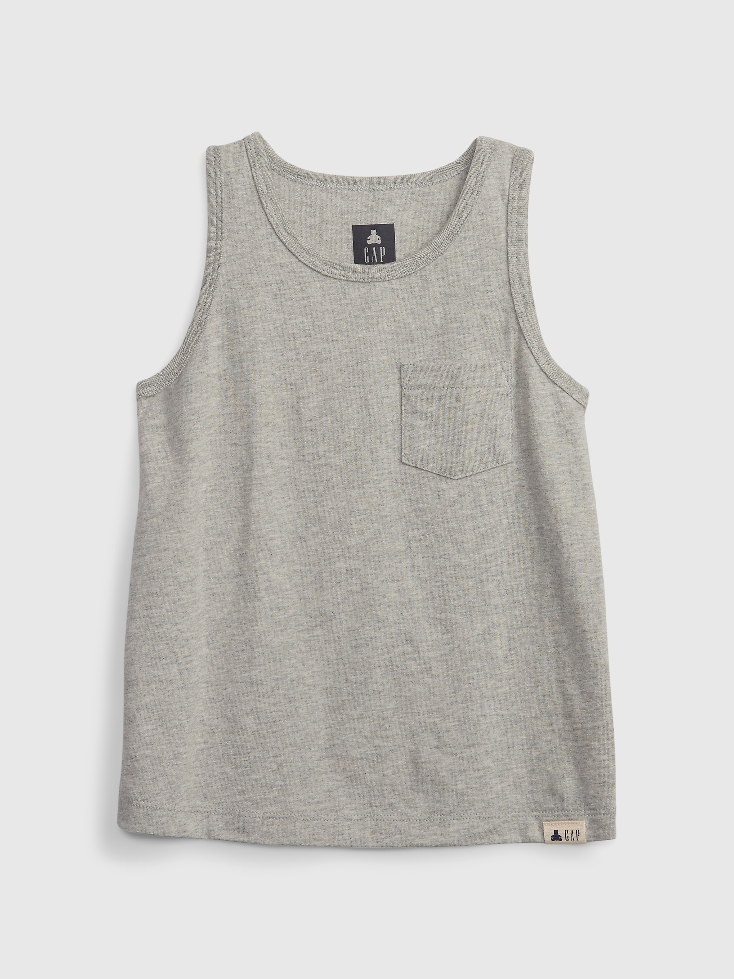 Gap Toddler 100% Organic Cotton Mix and Match Tank Top gray. 1