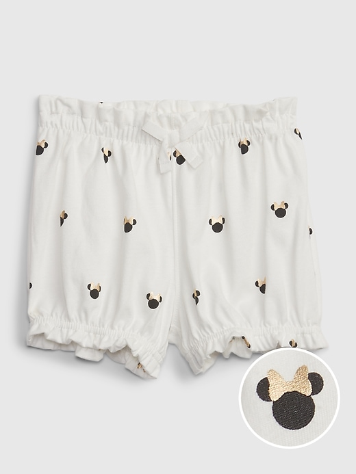 1 of 8 showing, with the color new off white of product babyGap &#124 Disney 100% Organic Cotton Mix and Match Pull-On Shorts
