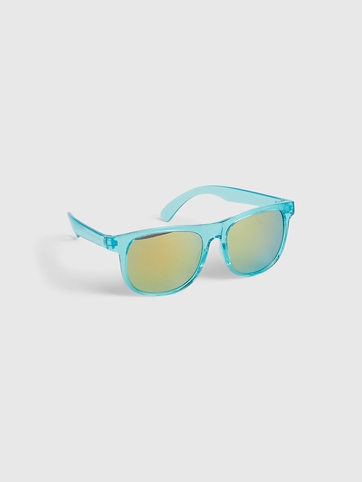 1 of 8 showing, with the color green gem of product Kids Sunglasses