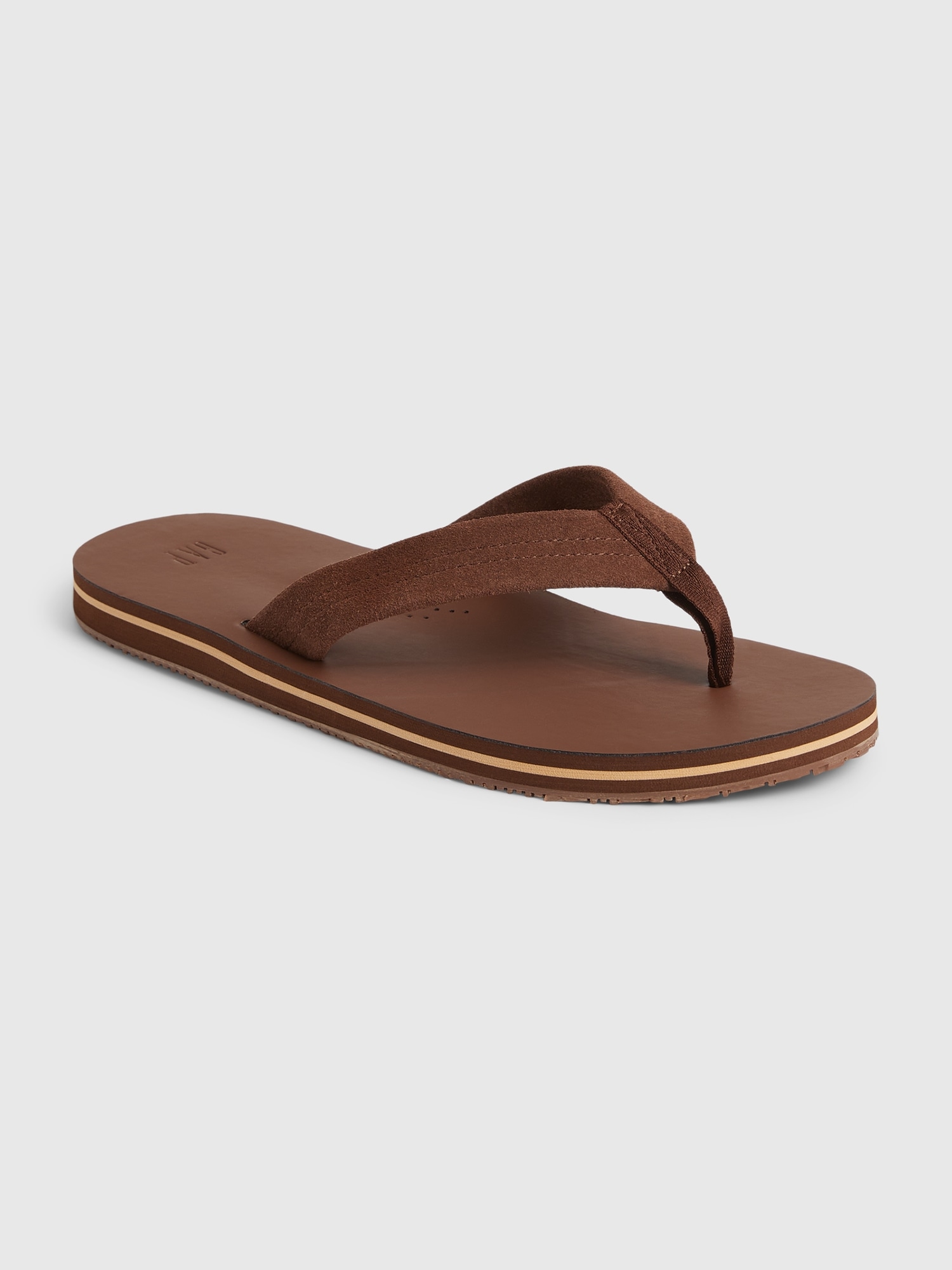 Gap Suede Flip Flops brown. 1