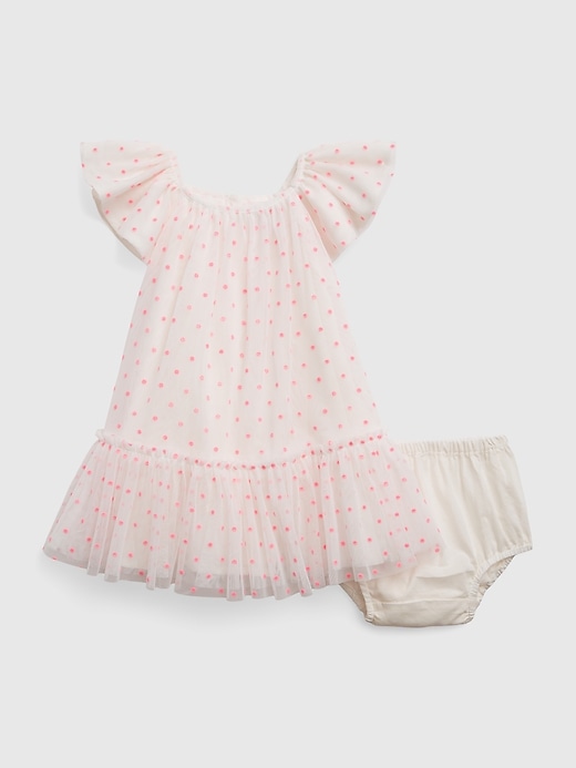Image number 3 showing, Baby Flutter Sleeve Tulle Dress