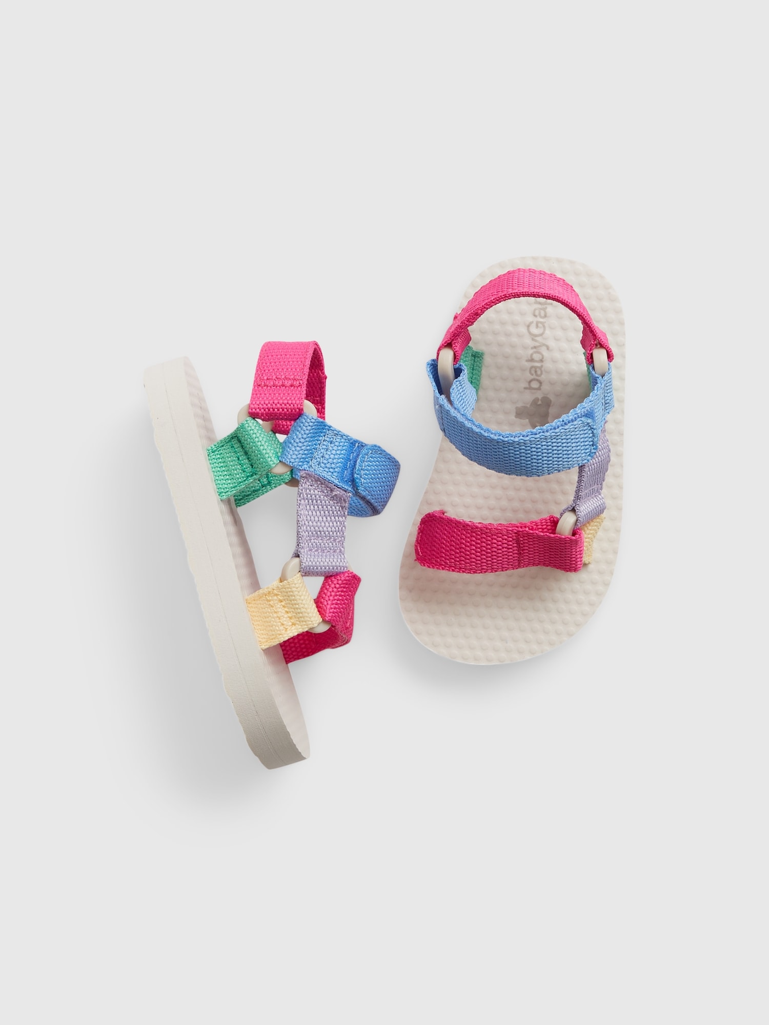 Gap Baby Canvas Strap Sandals In Sp Easter Color Block