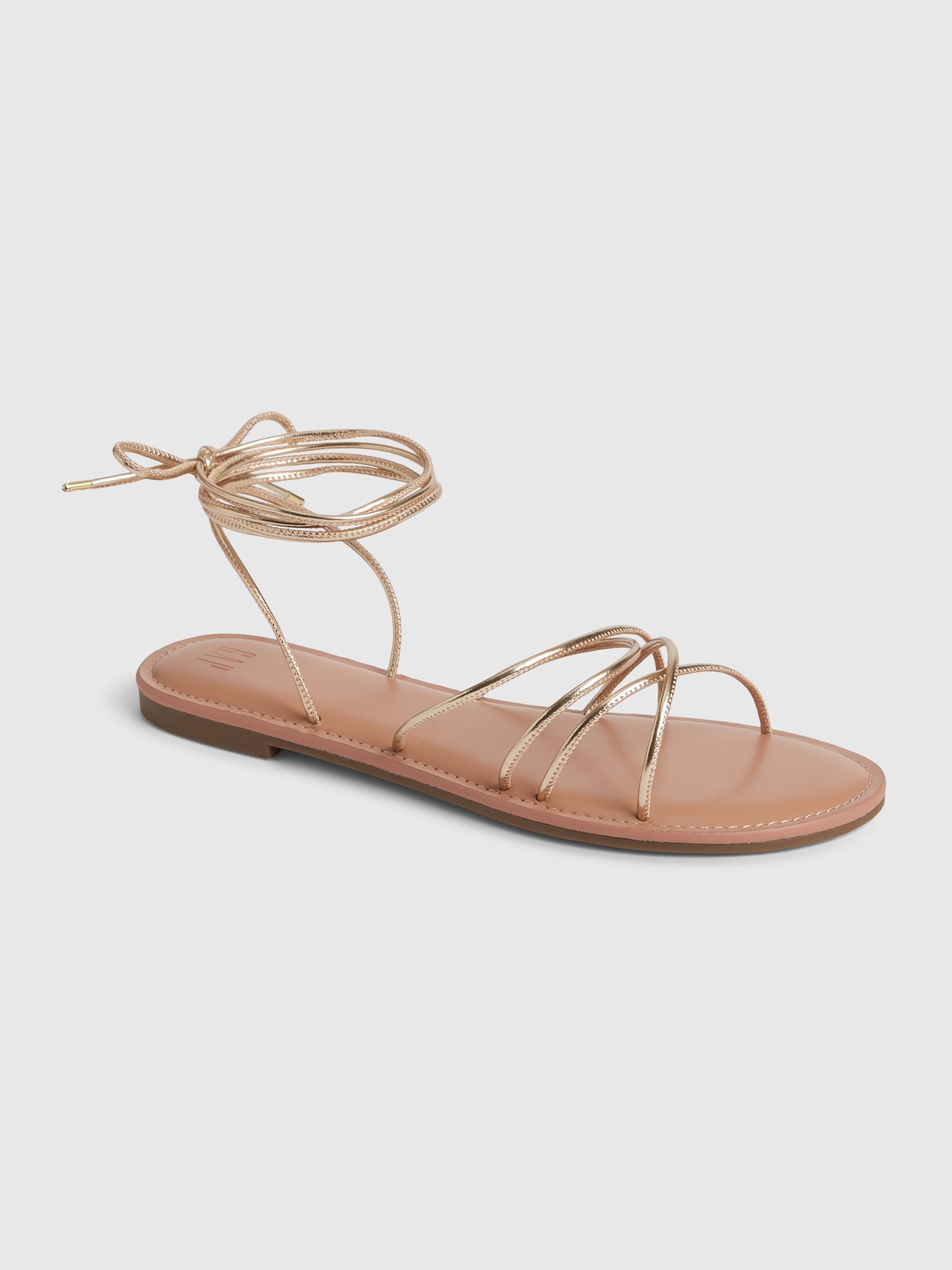 Strappy lace up sandals hotsell