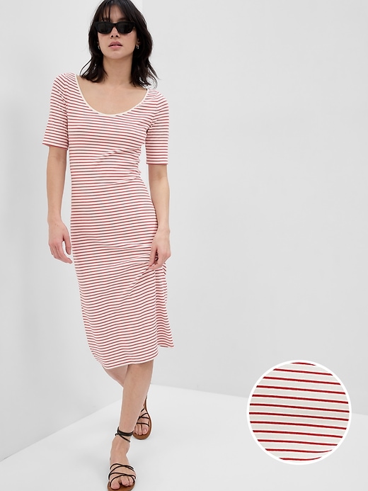 midi wrap dress pattern Elodie Wrap Dress