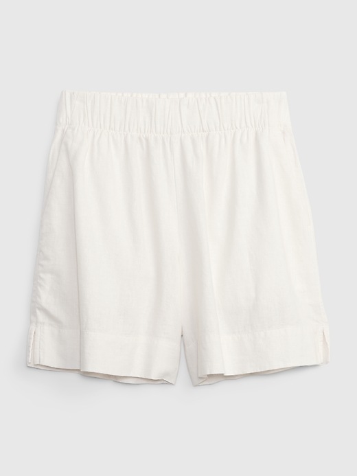 LinenBlend PullOn Shorts Gap