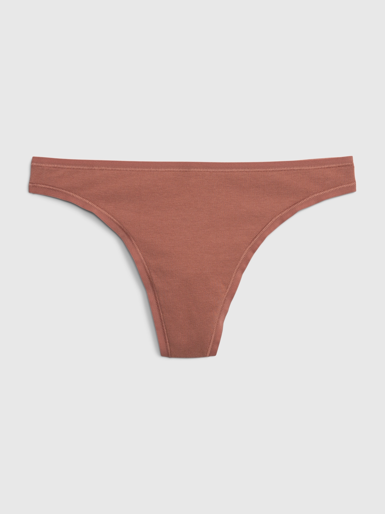 Gap Organic Stretch Cotton Thong brown. 1