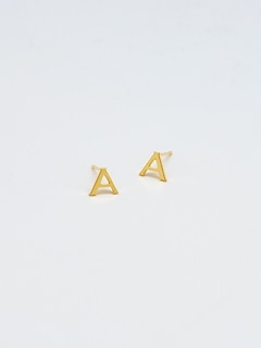 Gold Initial Earrings